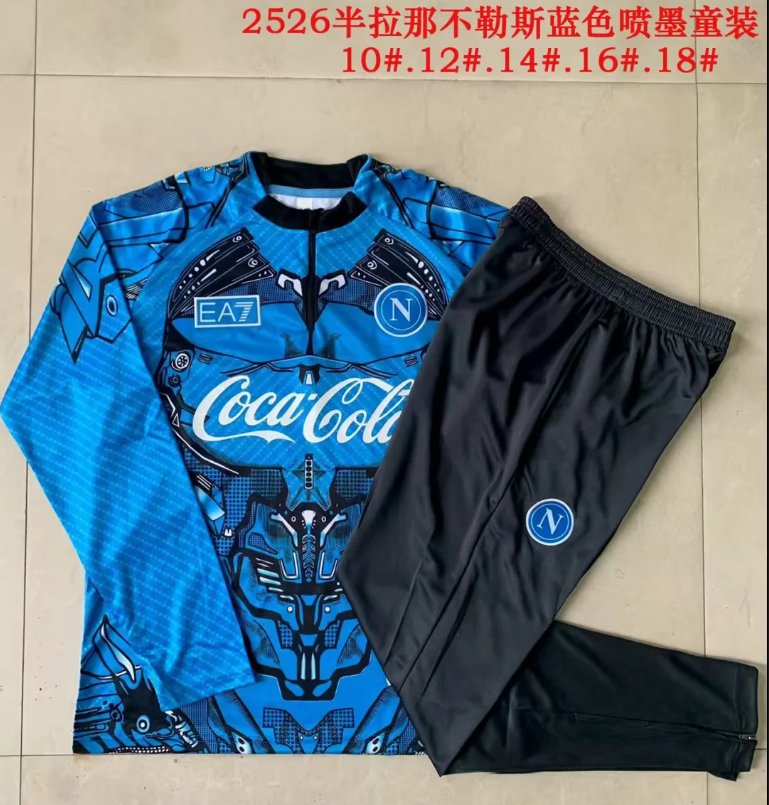 Kids Napoli 25/26 Tracksuit - Blue